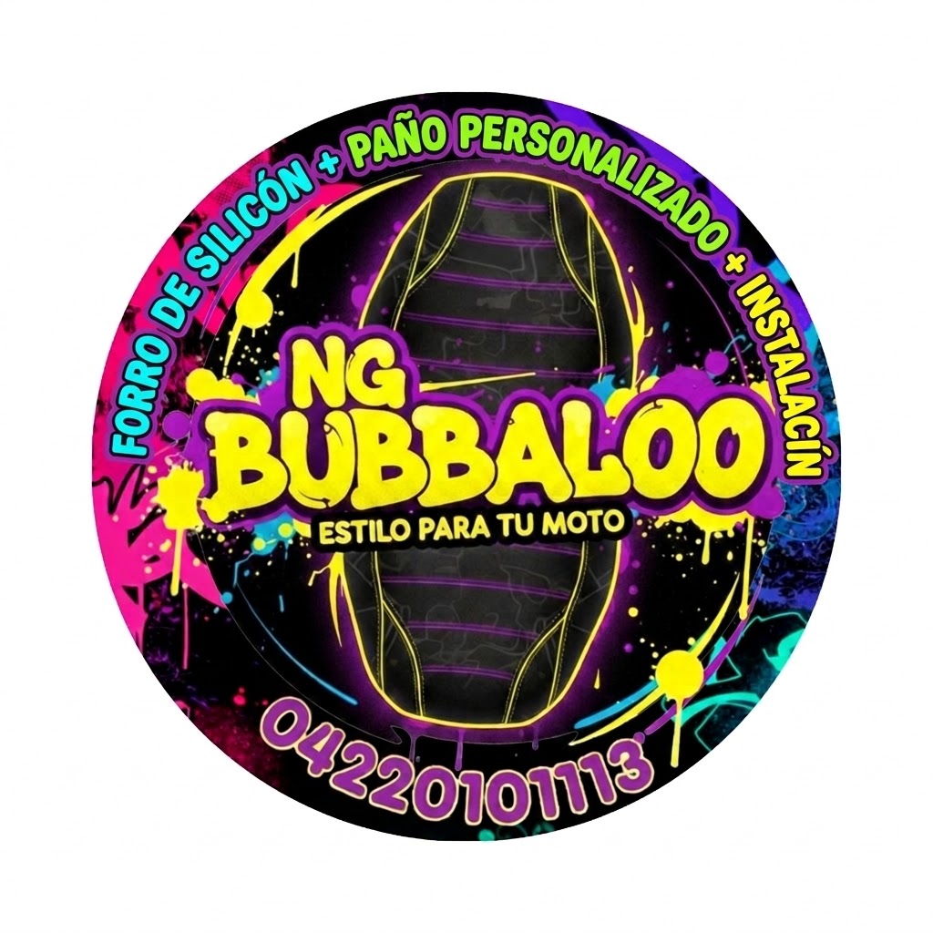 Logo de NG BUBBALOO estilo para tu moto