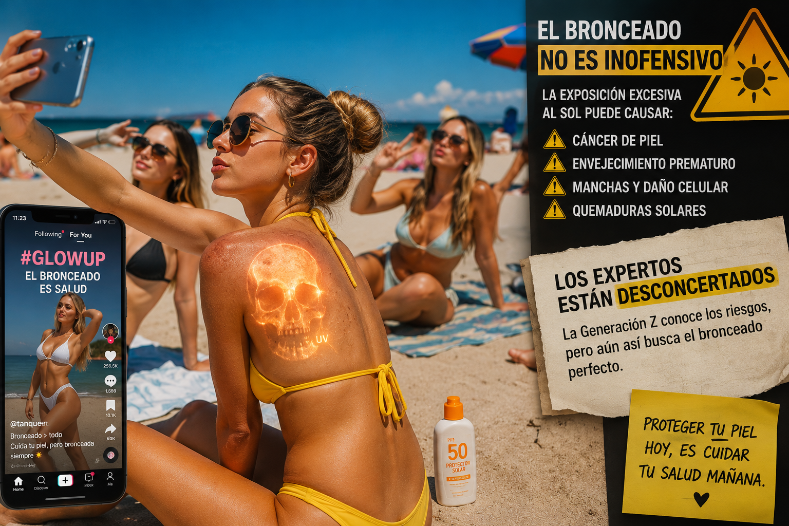 La Generación Z sigue buscando el bronceado perfecto pese a las advertencias sobre cáncer de piel
